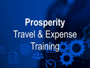 Prosperity Travel & Expense Training
